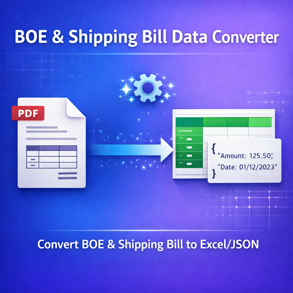 BOE & Shipping Bill Converter tool